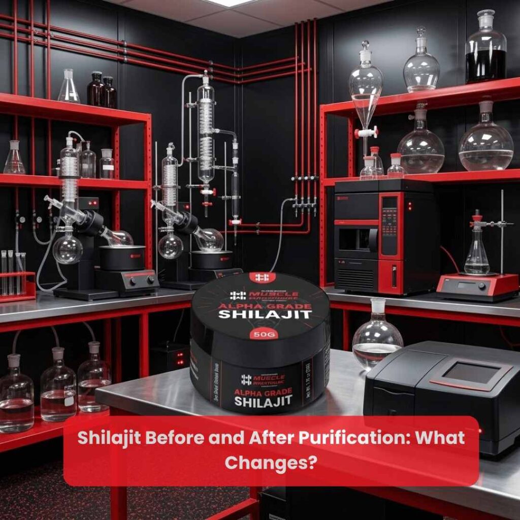 Shilajit Before and After Purification